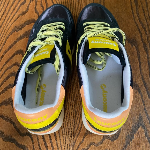 Saucony Black and Yellow Women's Athletic Shoes - Picture 4 of 6